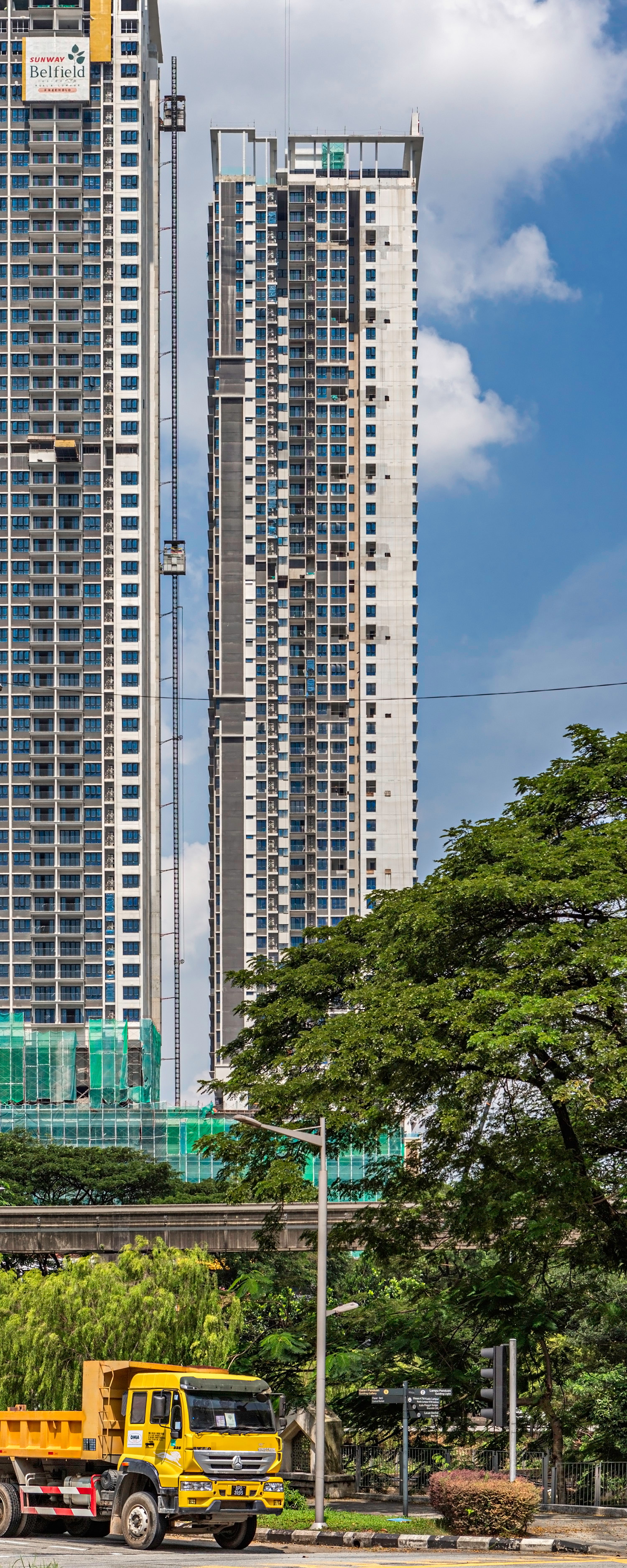 Sunway Belfield Tower A, Kuala Lumpur - View from the northwest. © Mathias Beinling